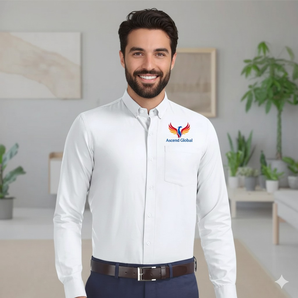 ASCEND GLOBAL WINGS EDITION WHITE SHIRT